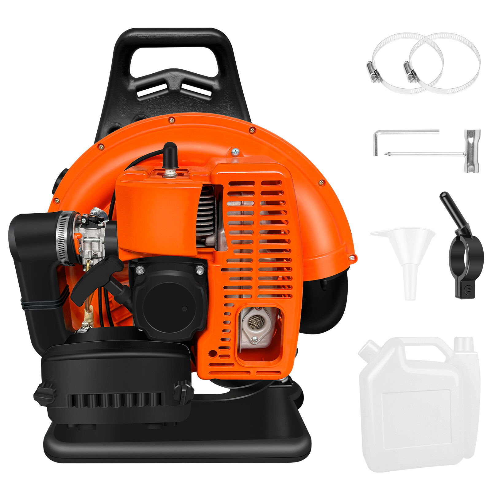 Backpack Leaf Blower Gas Powered Snow Blower 665CFM 63CC 2-Stroke 3HP 6800 RPM