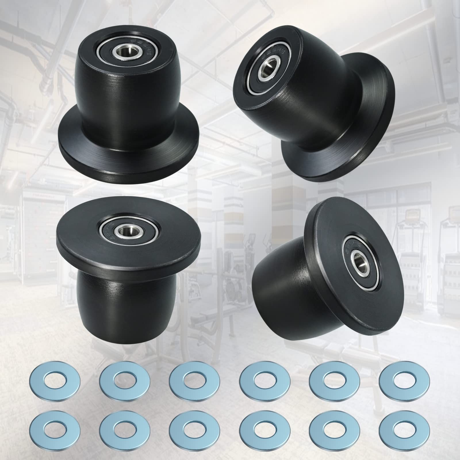 Vsttar Qty.4 Machined Wheels/Rollers Compatible with Total Gym Replacement, F...