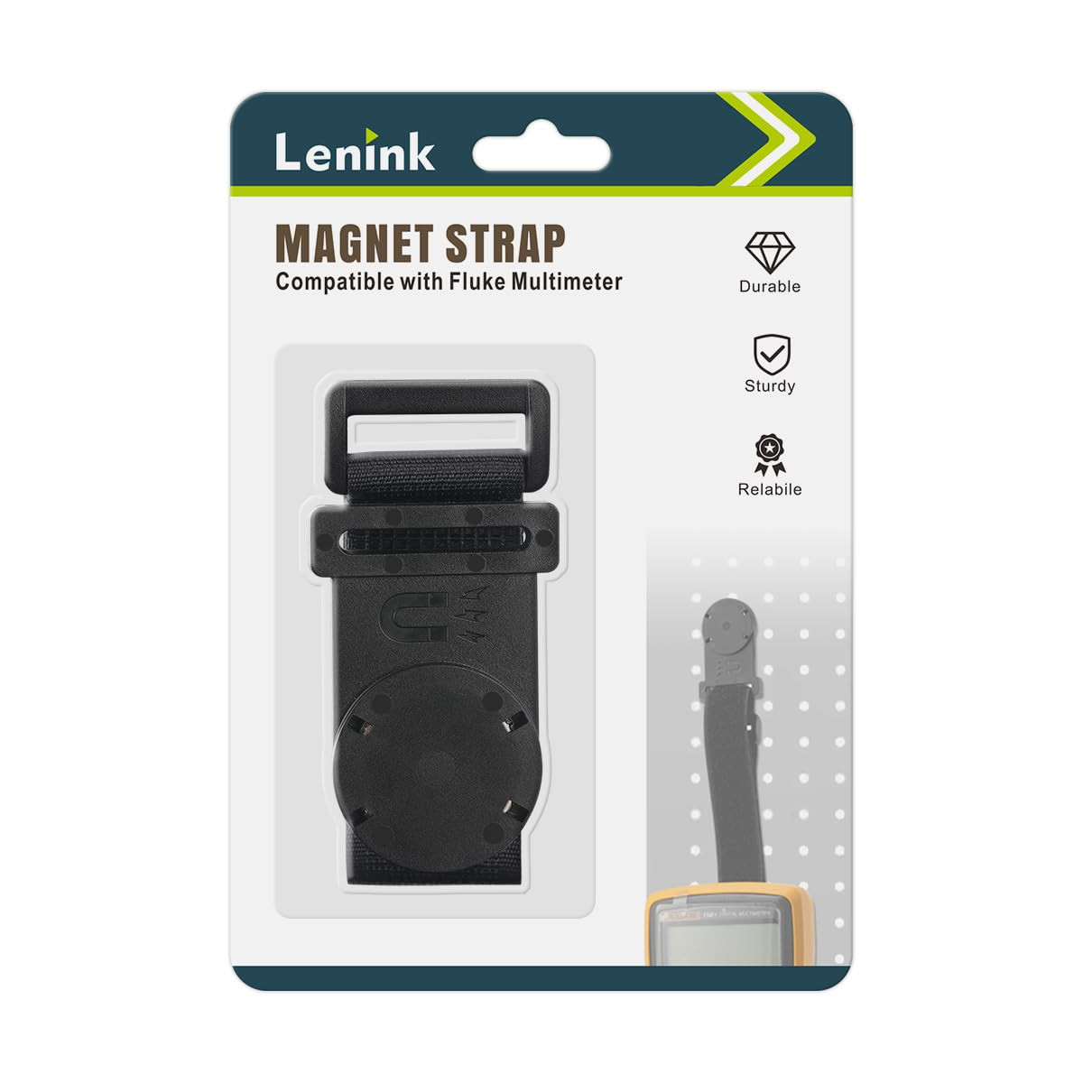 Magnet Hanger Compatible with Fluke Instruments Multimeter, Magnetic Hanging Loo