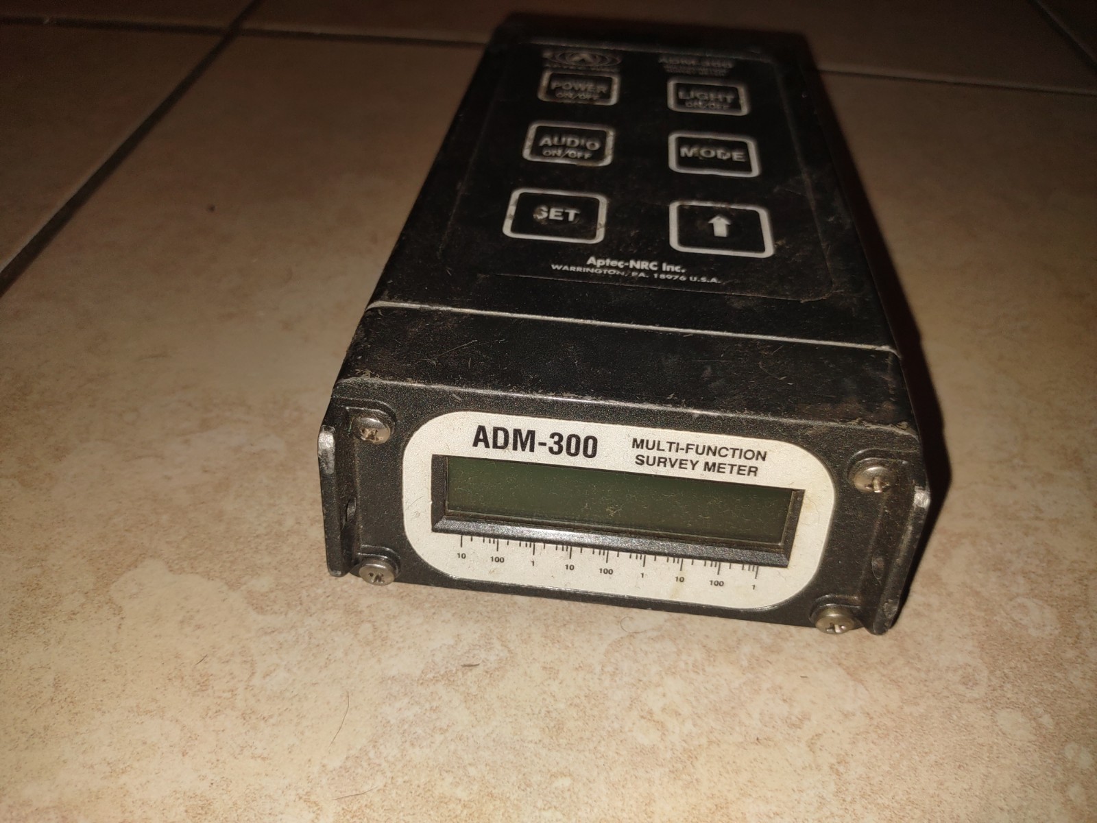 Aptec-NRC ADM-300A Multi-Function Radiation Detector Survey Meter
