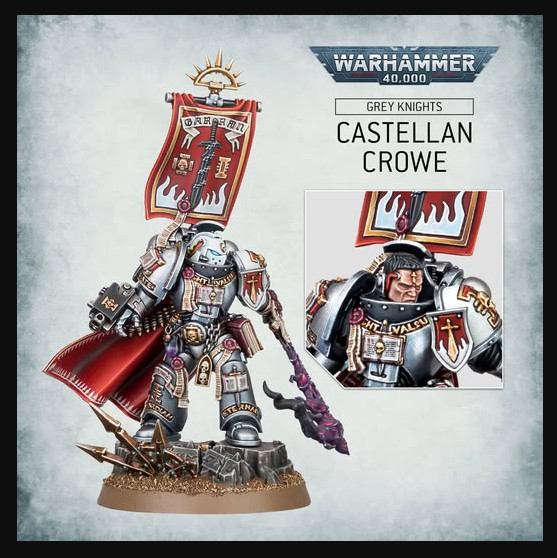 Warhammer 40k Grey Knights Castellan Crowe NO BOX