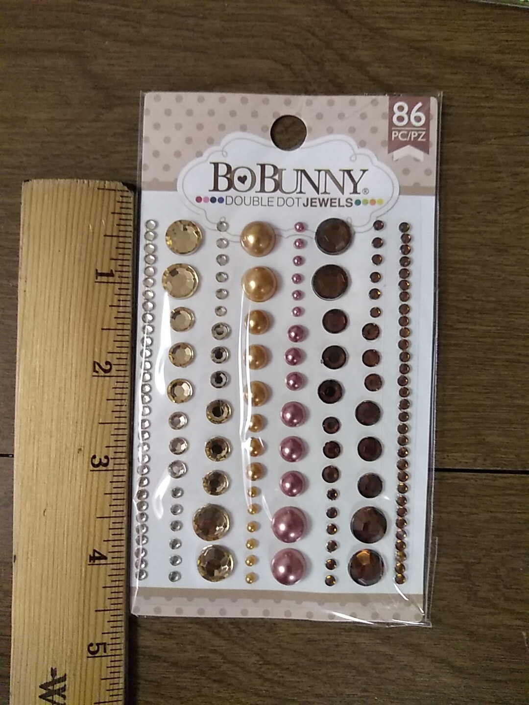 BoBunny Double Dot Jewels 86 Mocha Jewels 2014 nos New