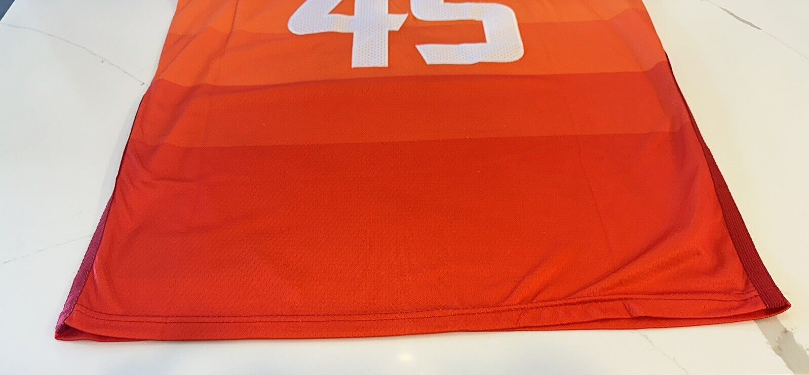 Utah Jazz Donovan Mitchell #45 Size 48 Swingman Nike 5 for Fight Jersey Orange