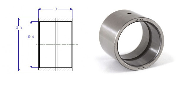 MI68 Enduro Brand inner race needle bearing McGill bushing MI 68 4.25"x5"x2.26"