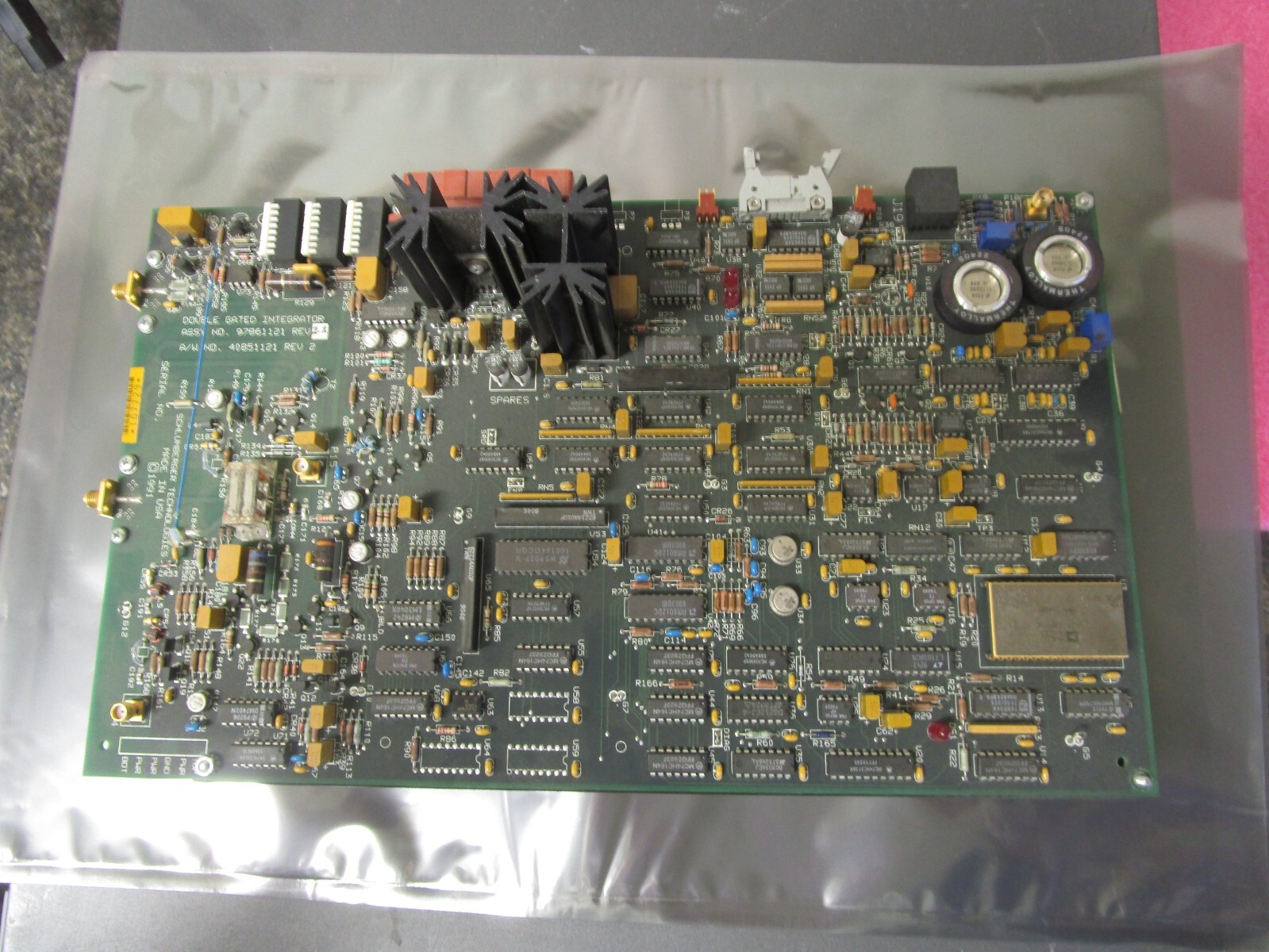 Schlumberger Double Gated Integrator Board 97861121 Rev 2.2 / 40851121 Rev 2