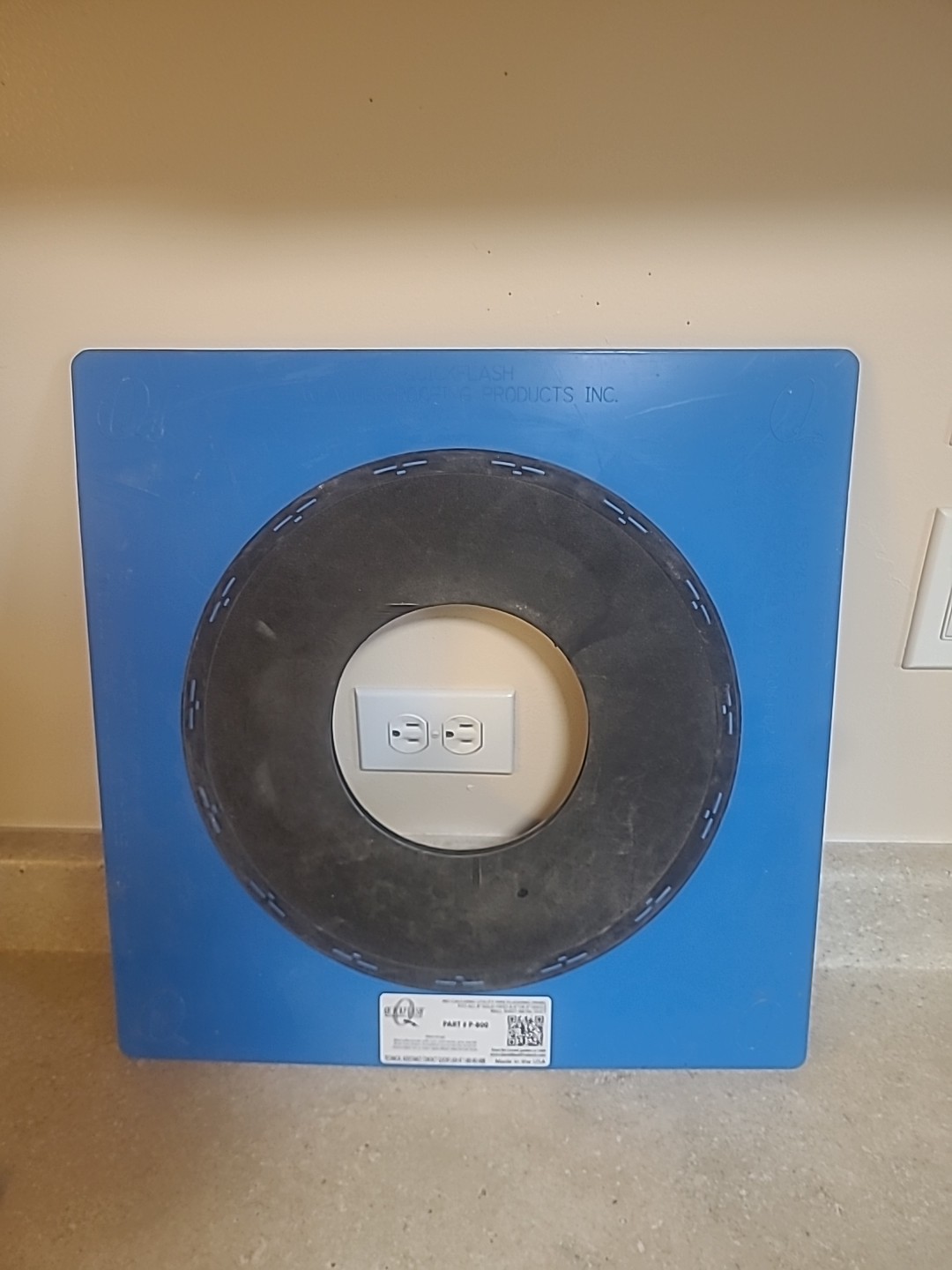 QUICKFLASH P-800 Fits 8"solid Pipes Or 9" Single Wall Sheet Metal Duct