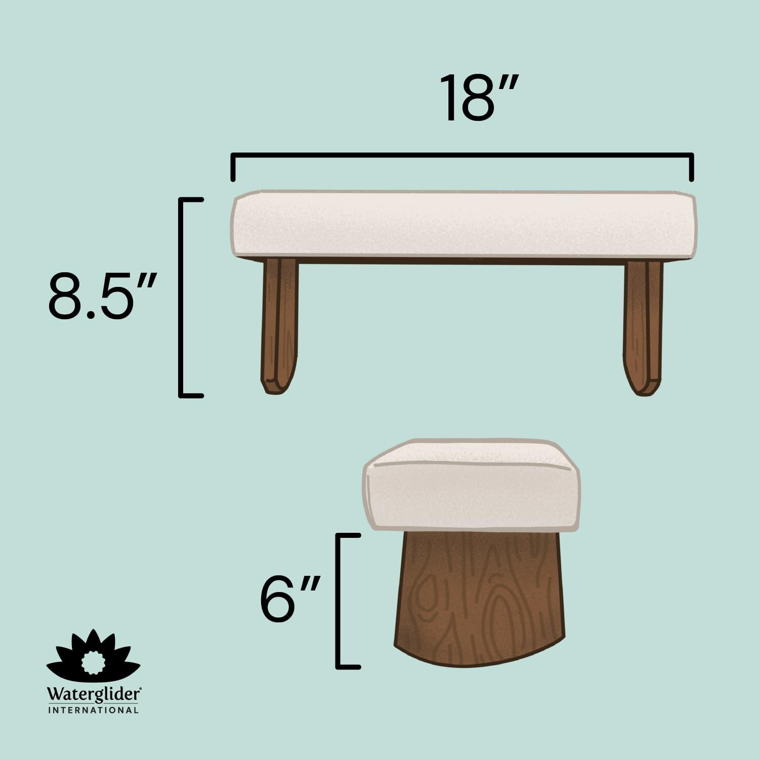 Meditation Bench Burgundy, Seiza, Sustainable Acacia Wood with Curved Bottom ...
