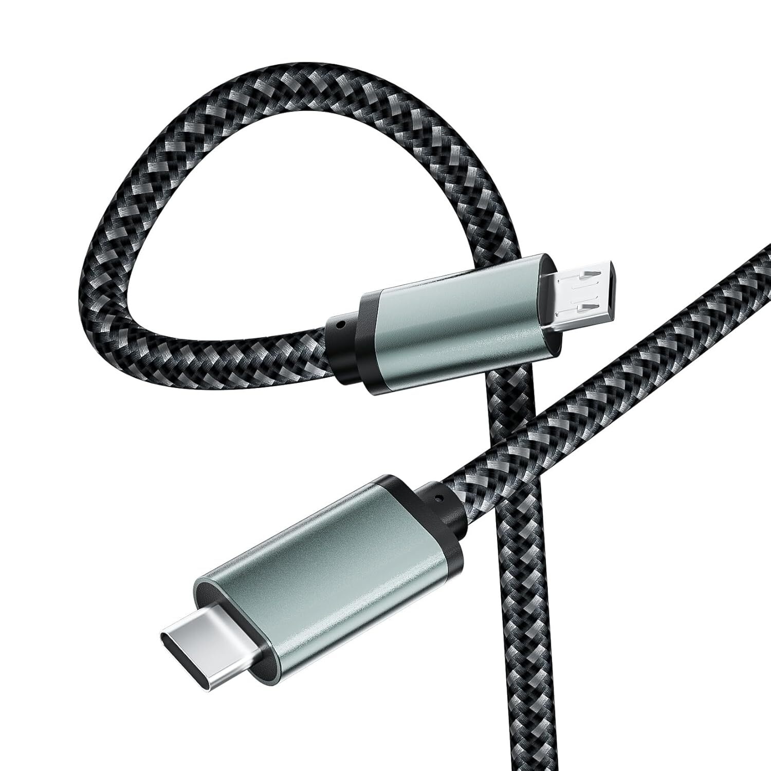 USB Type C to Micro USB Charger Cable Supports OTG Dast Sync for MacBook Pro Air
