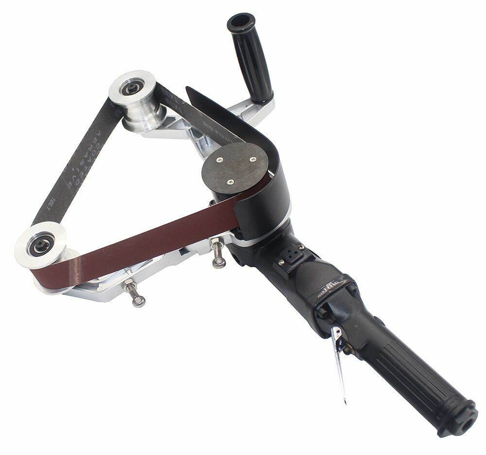 Pneumatic belt sander Round tube drawing polishing machine 40x760MM 4500RPM new
