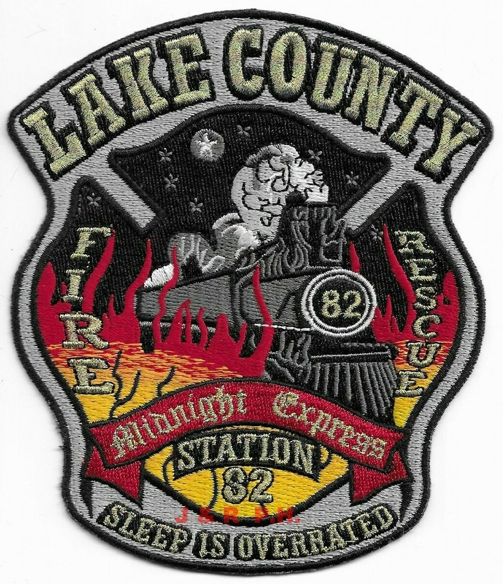 Lake County  Station - 82, FL "Midnight Express" (4.25" x 5" size)  fire patch