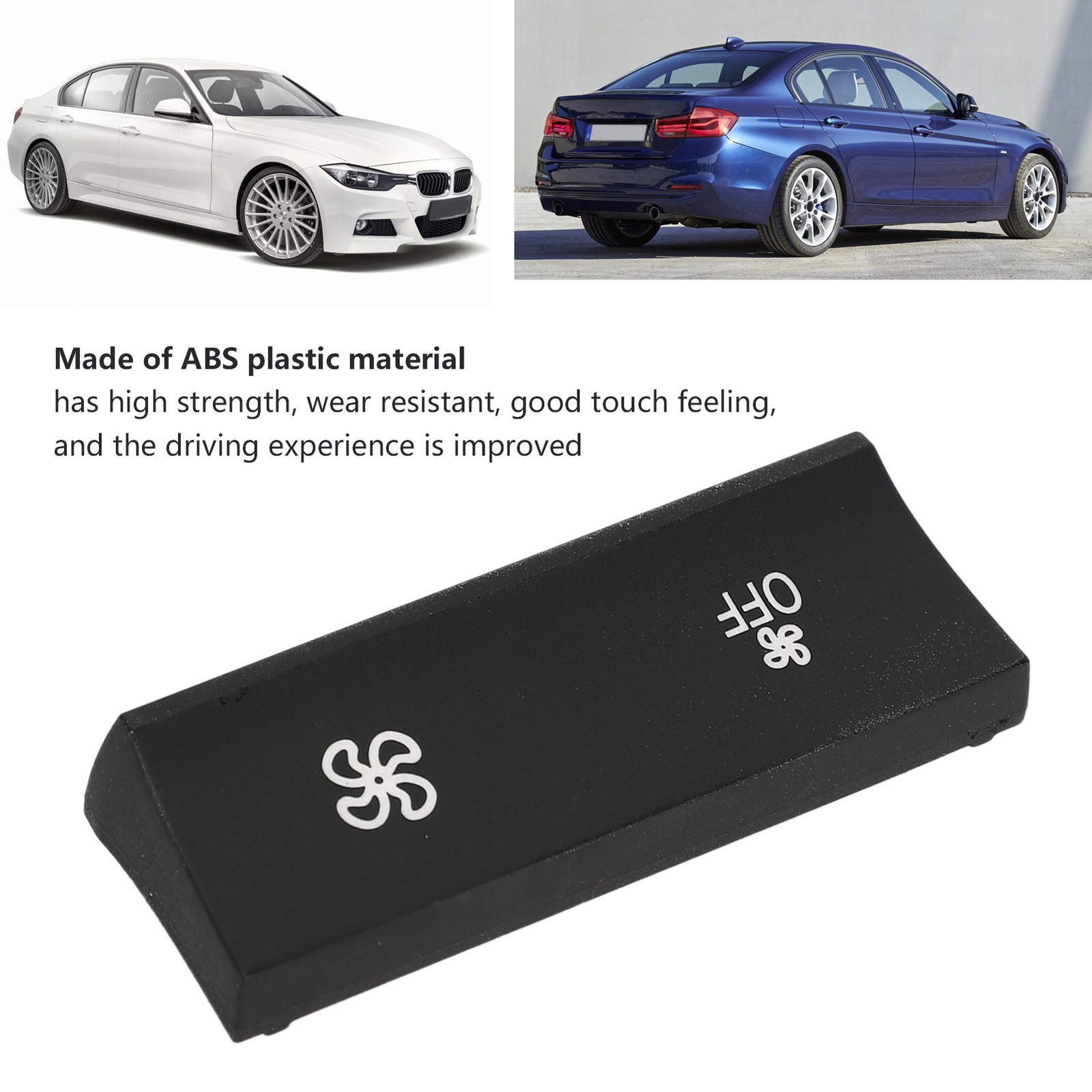 AC Climate Control Panel Button ABS Fan Speed Control Button Fan Control Sw ZIPS