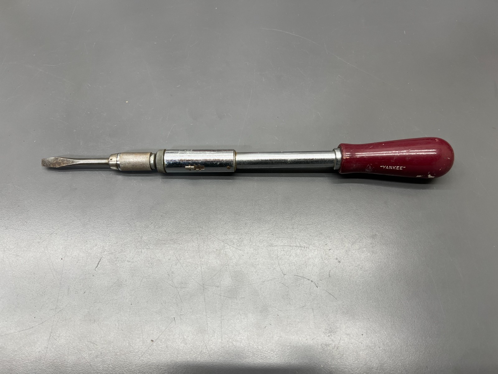 (k) VINTAGE NORTH BROS. YANKEE 130A SPIRAL RATCHET SCREWDRIVER - VGC - USA