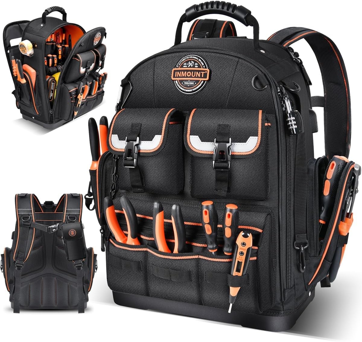 Tool Backpack Heavy Duty – Tool Backpack with Molded Base