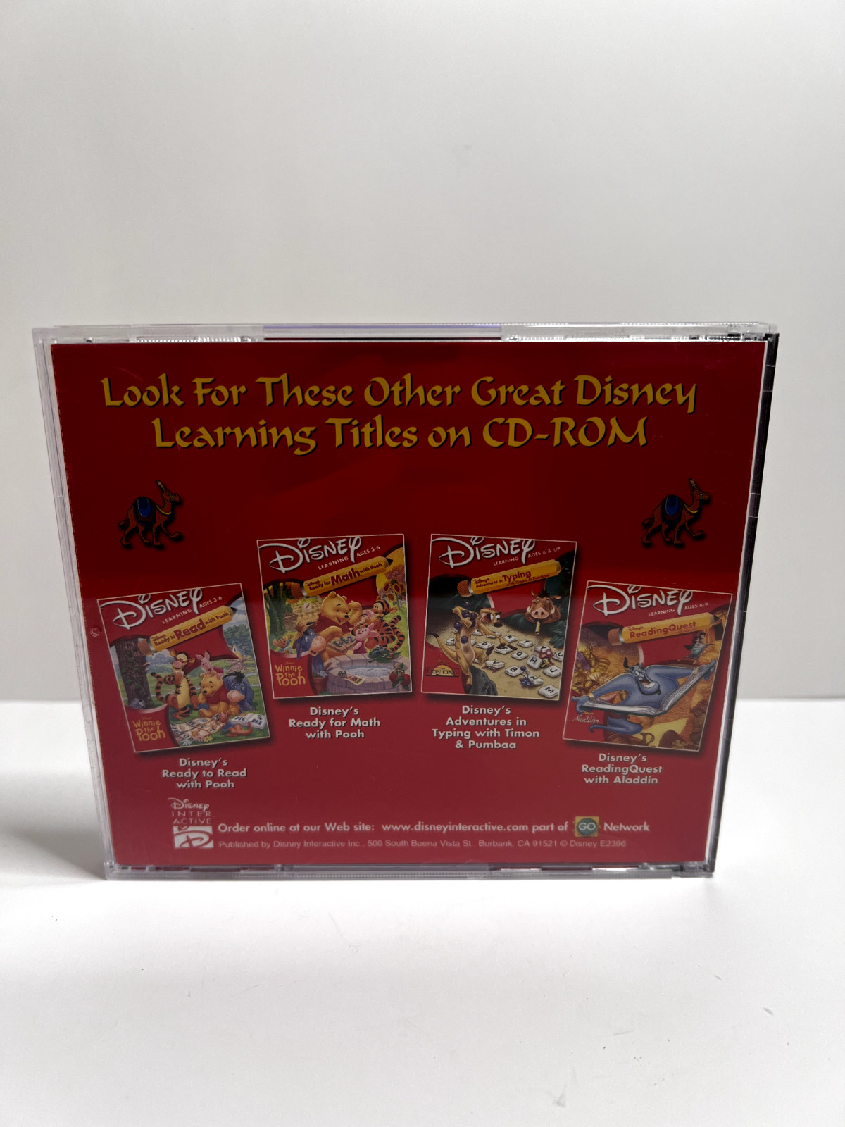 Disney Interactive Math Quest With Aladdin Windows & Mac CD-ROM Genie & Lago