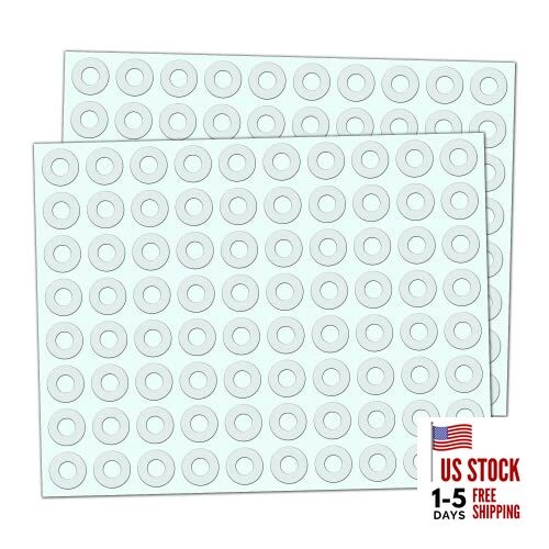 2000 Pack, Clear Hole Reinforcement Stickers, Transparent - 0.25"