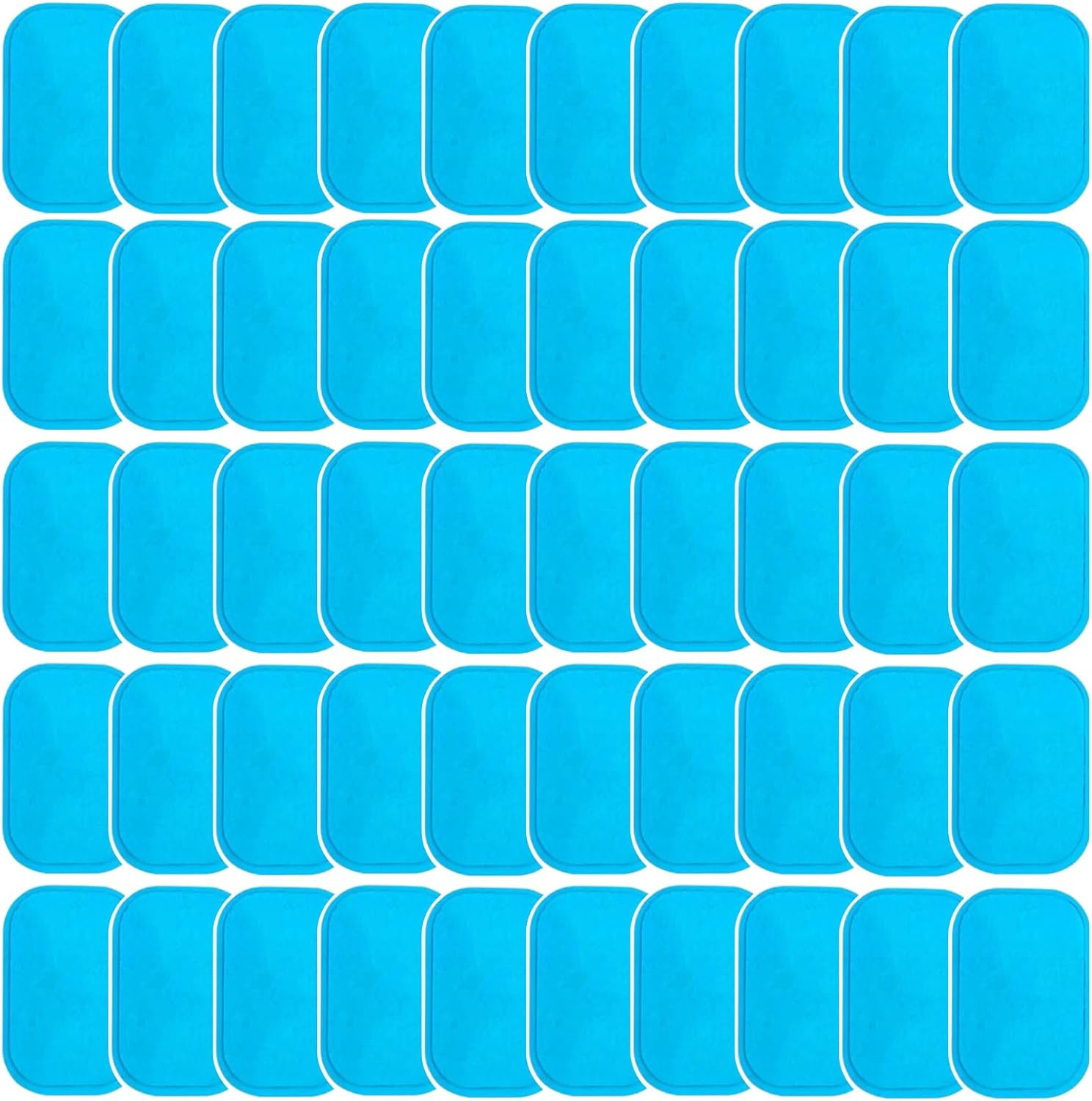 KASBEE ABS Gel Pads, 50PCS Muscle Stimulator Pads Replacement for Ultimate Muscl