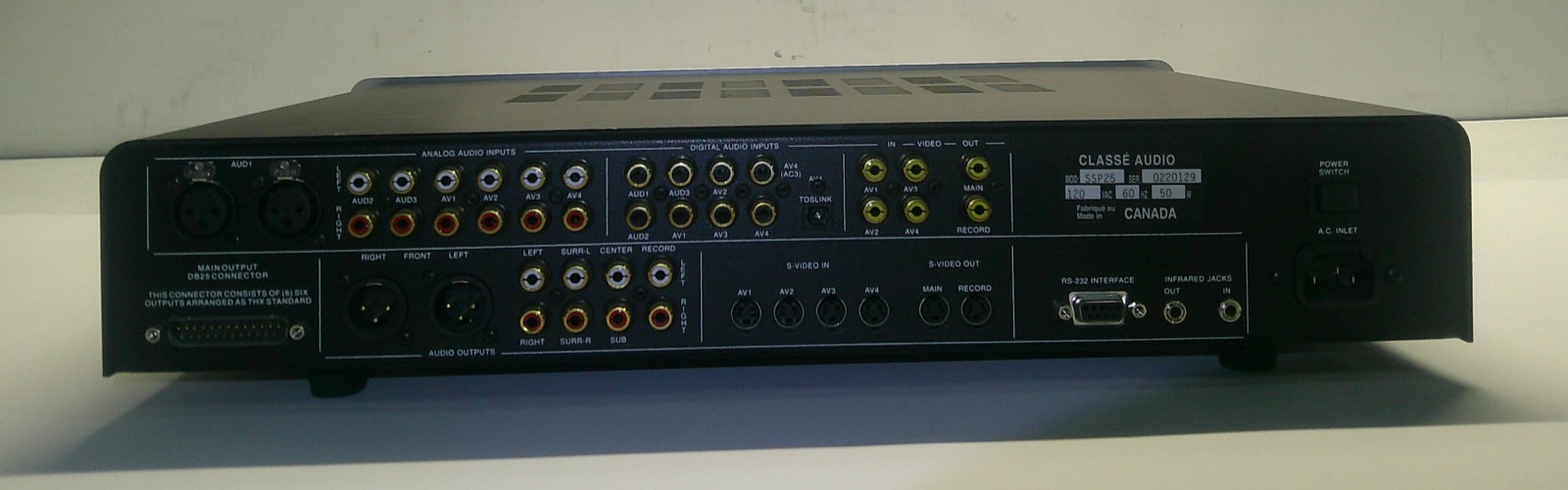 Classe SSP-25 Surround Processor - Audio Preamp
