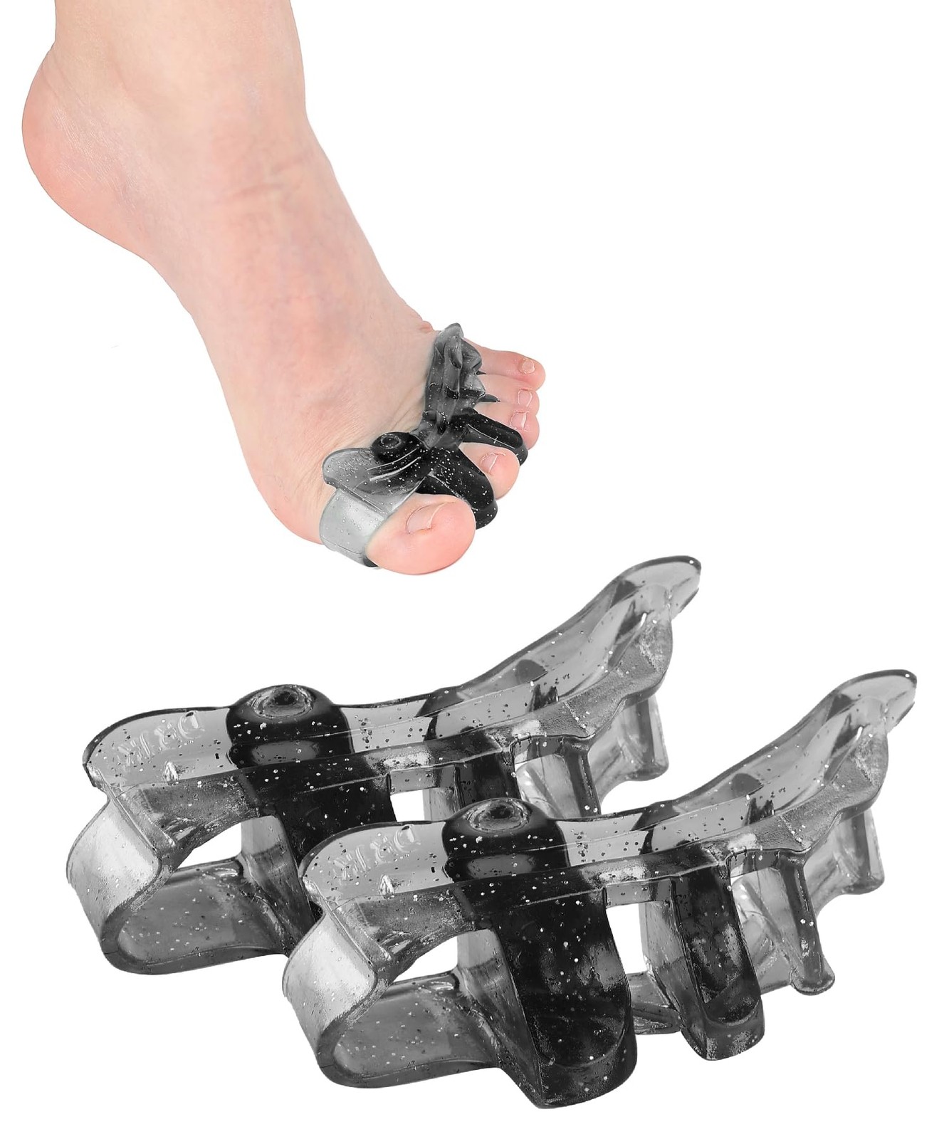 Dr. JK- ToePal Gel Toe Separator, 1 Pair, Black, Hammer Black