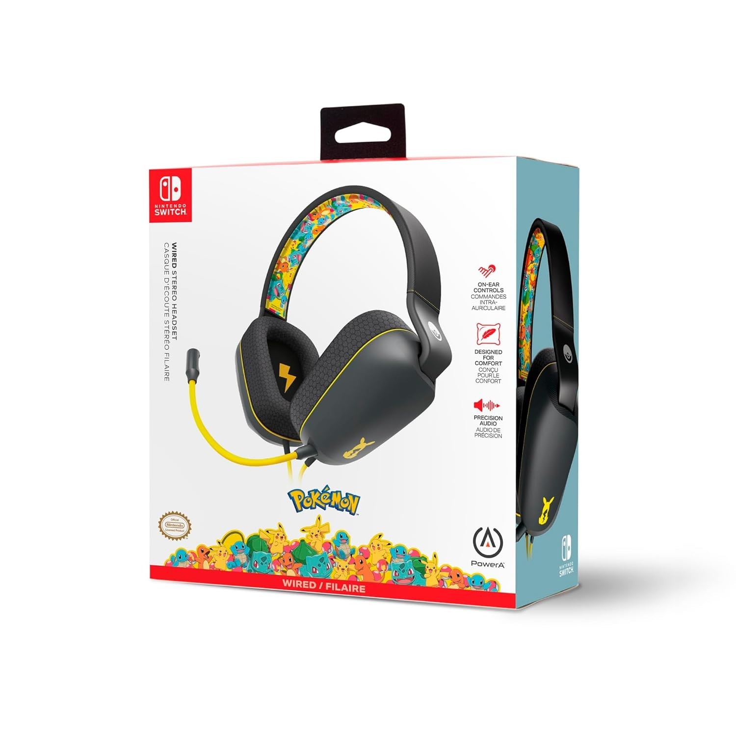 POWER A Wired Stereo Headset for Nintendo Switch - Pokémon: Kanto Friends