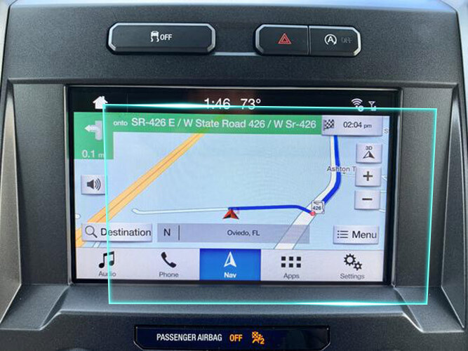 Crystal Clear Screen Protector for 2016 Ford F-150 Vehicle Navigation