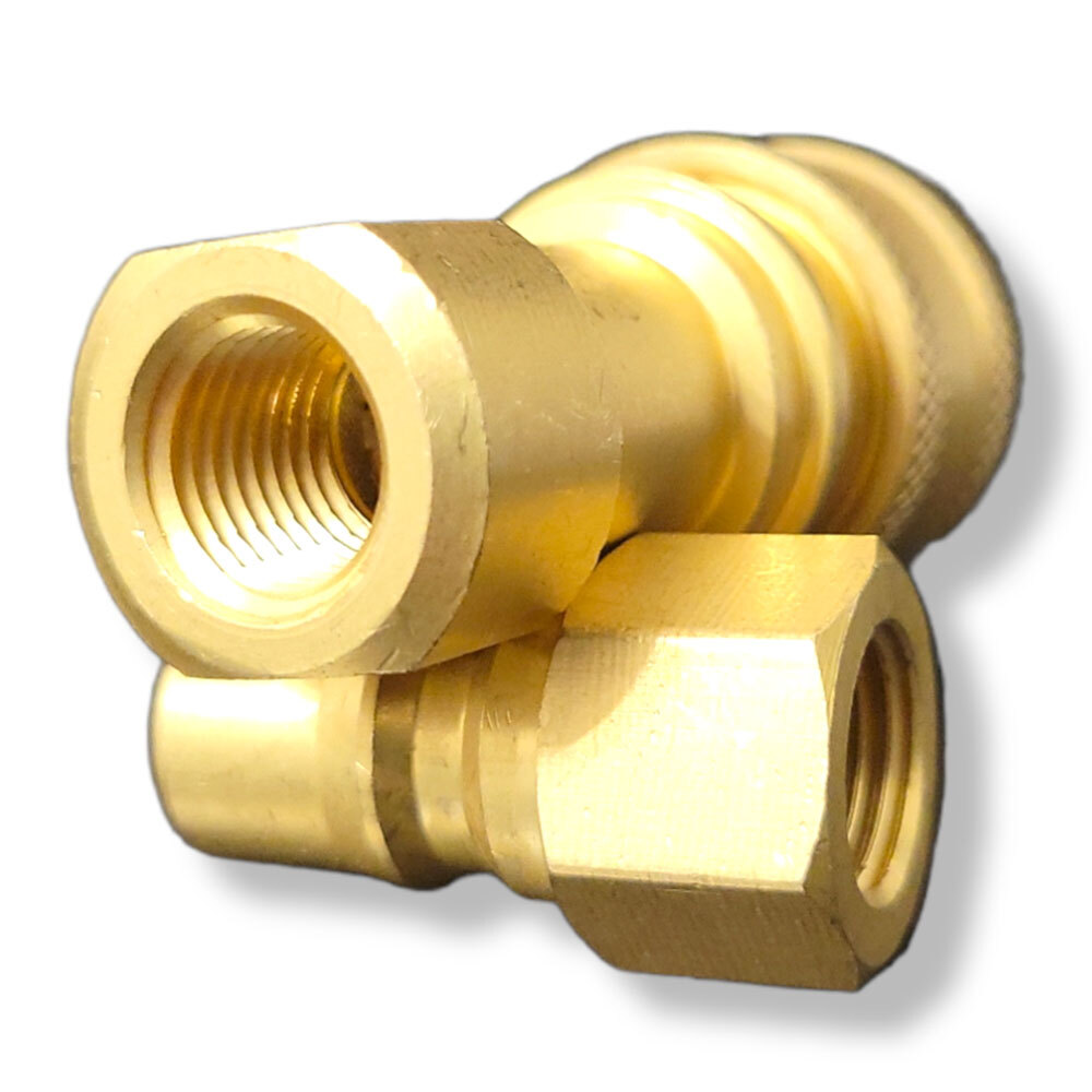 1/4" Brass Quick Disconnect Coupler Carpet Cleaning Extractor Wands & Hose 2pcs
