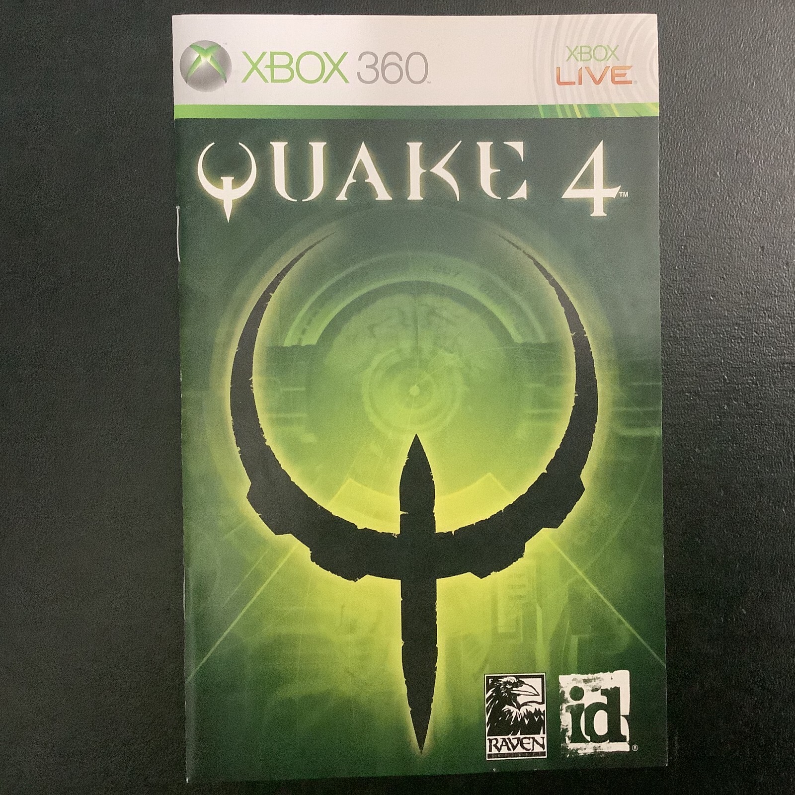 Quake 4 Microsoft Xbox 360 Instruction Manual Only