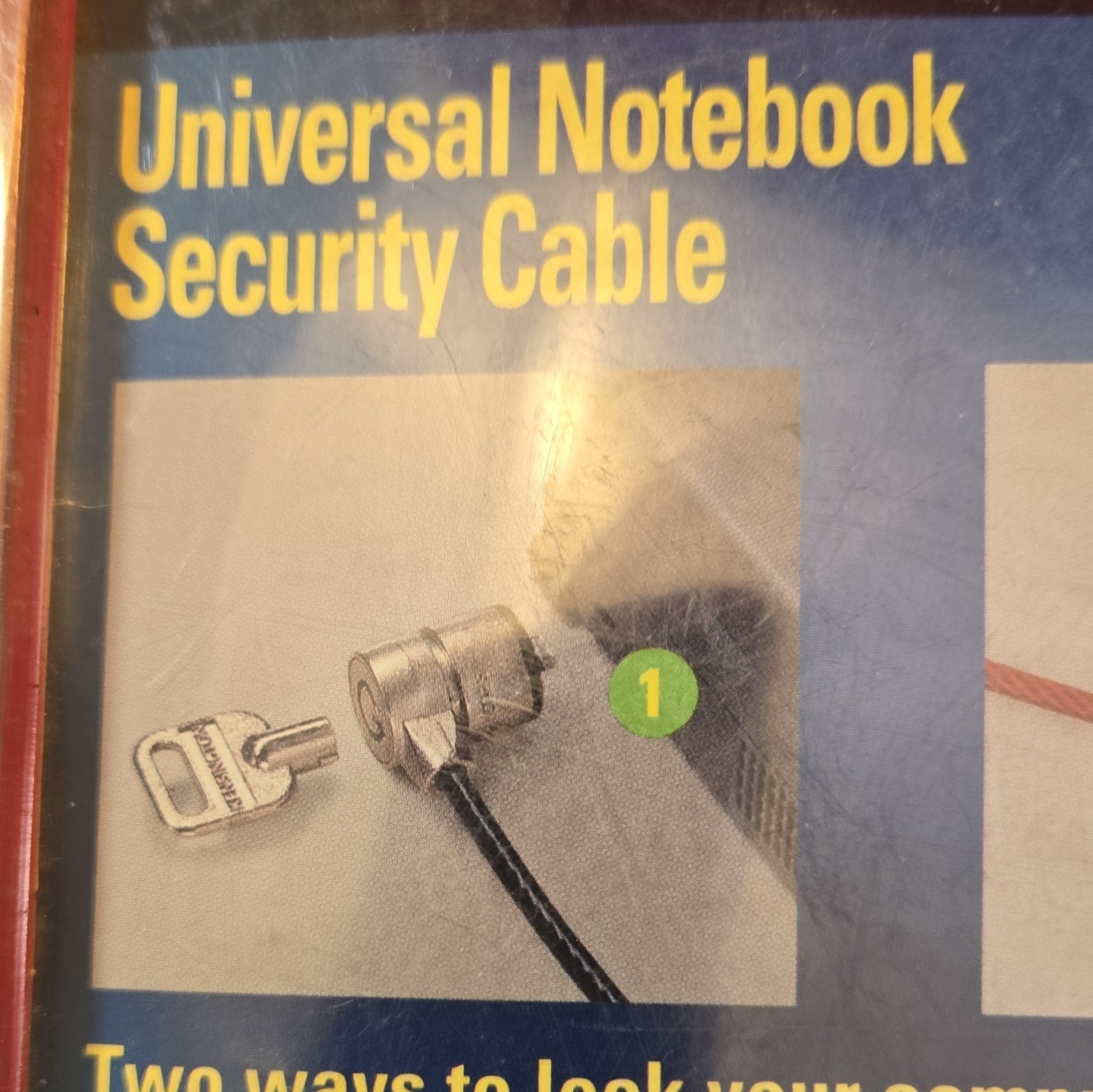 Master Lock 64030 Universal Notebook/Laptop Security Locking Cable w/ Keys