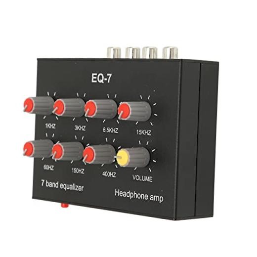 7 Band Sound Equalizer, Output Input, 12dB High Bass Adjustment, Two Channel