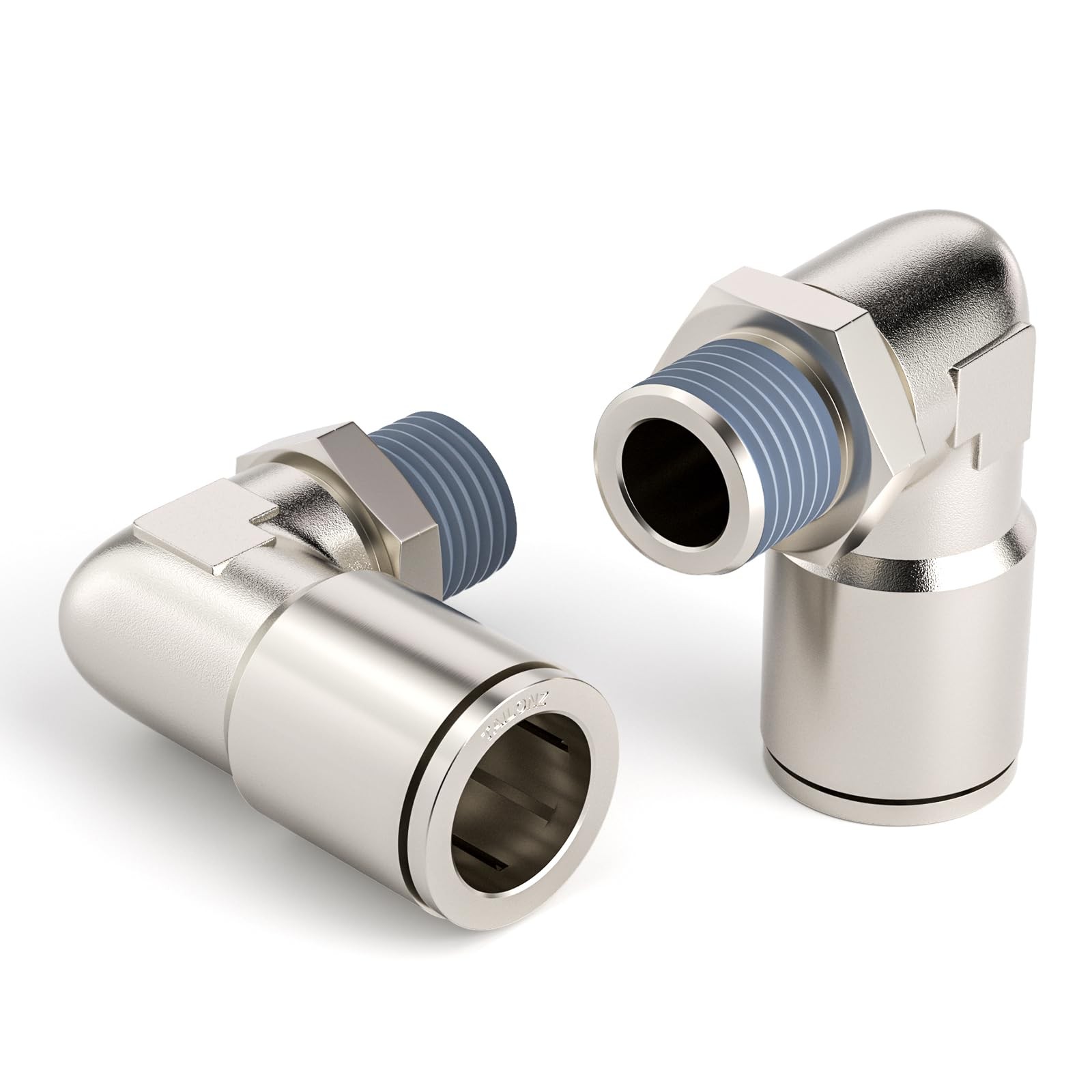 2 Pack 5/16-in Tube OD x 1/4-in NPT Elbow, Push to Connect, TPL-5/16-N2