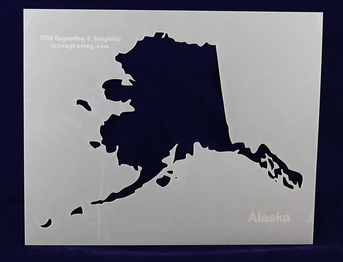 State of Alaska Stencil 14 Mil 8" X 10" Painting /Crafts/ Templates