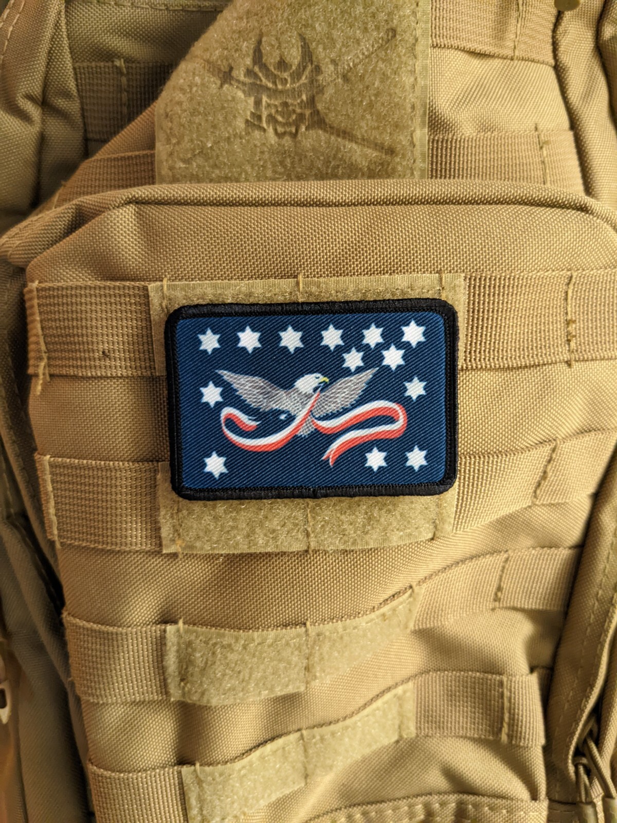 Whiskey Rebellion Flag 2"x3" hook and loop tactical patch