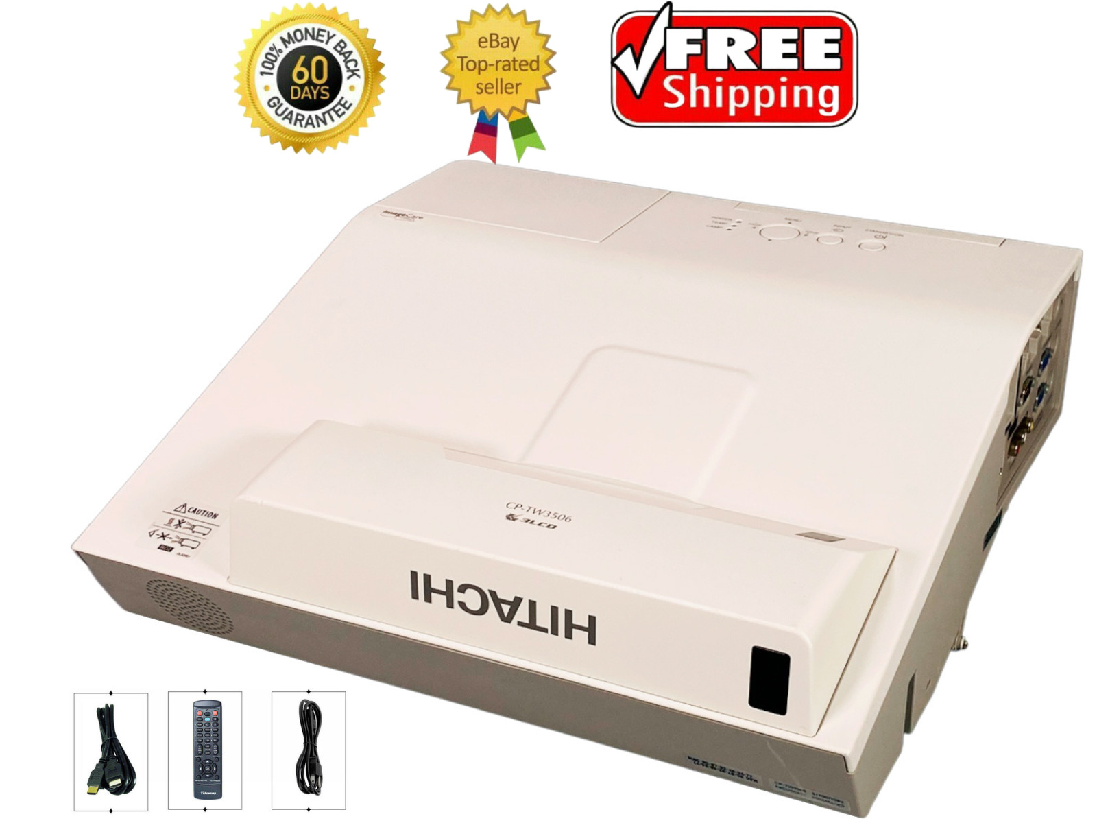 Hitachi CP-TW3506 3LCD Projector UST 3700 ANSI Interactive 1080p HDMI w/Bundle