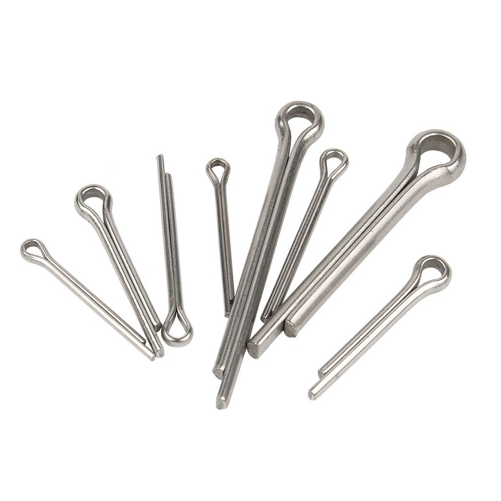 420Pcs/Box Cotter Pin Assortment Kit Split Pin Fastener Clips Set Straight