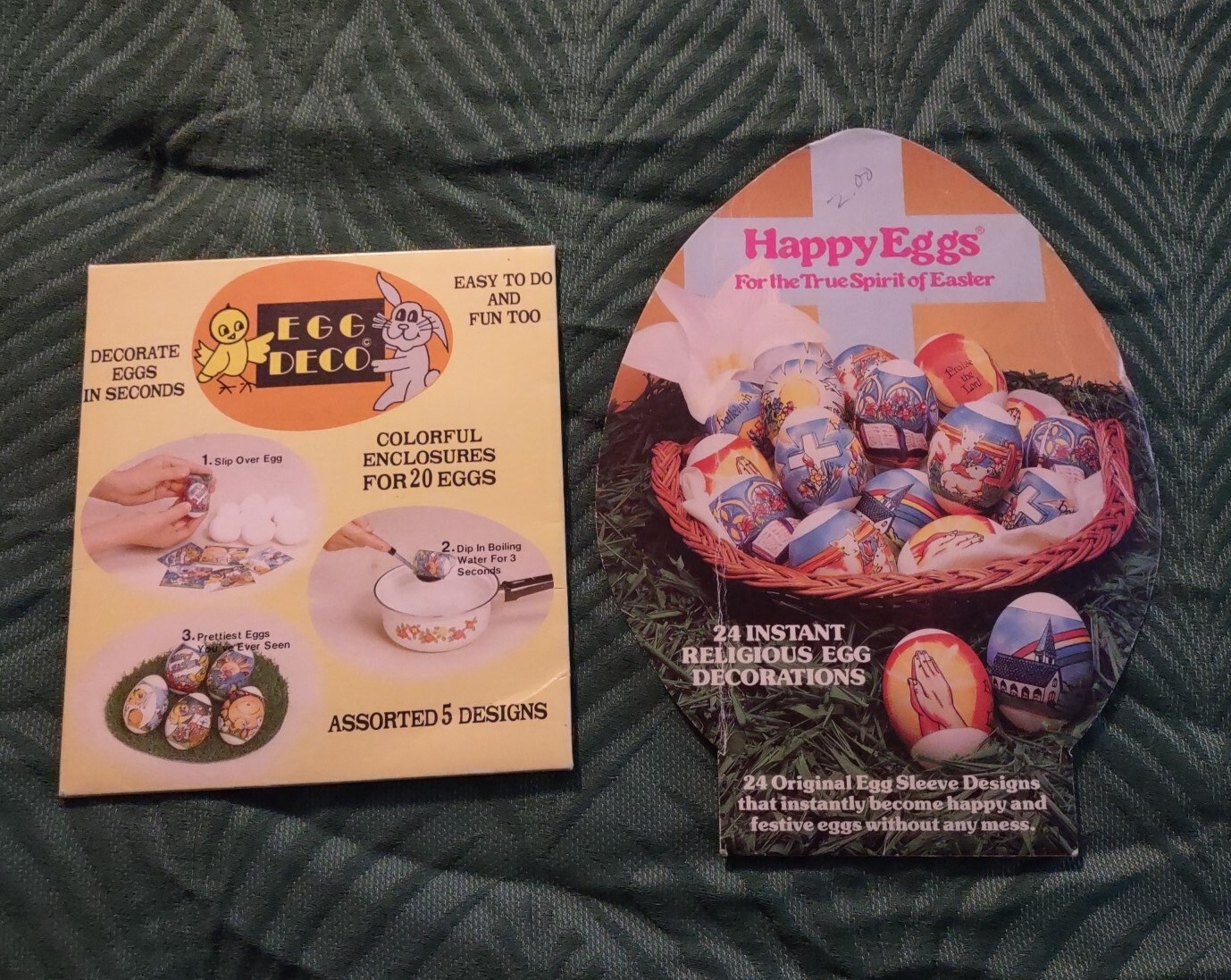 Two Vintage Egg Decorating Kits