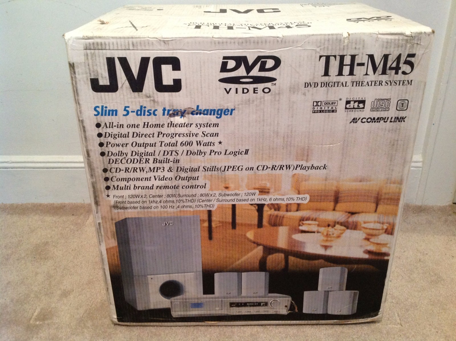 JVC TH-M45 All-In One DVD Digital Theater System - Factory Sealed/Brand New