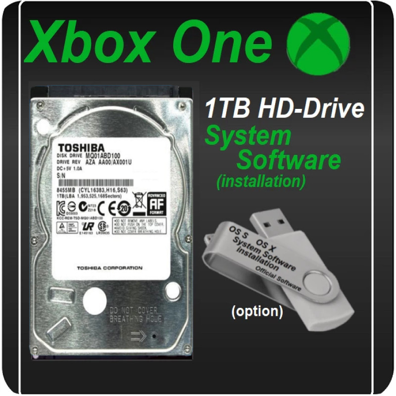 Xbox One X S & Original 1TB Internal Hard Drive 2025 System Software option