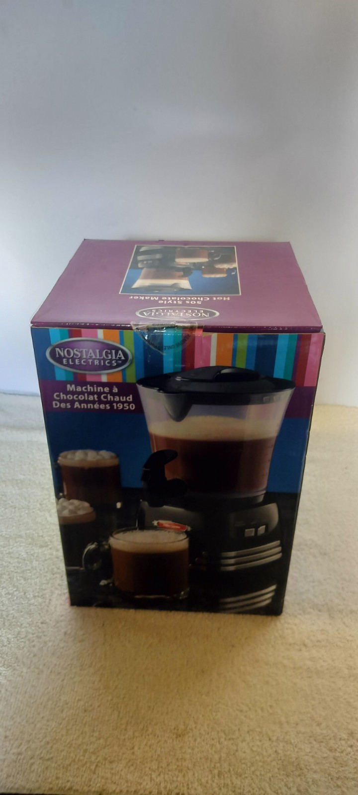 Retro Series by Nostalgia '50s Style Hot Chocolate Maker 32 Oz Black NEW 🔥🔥