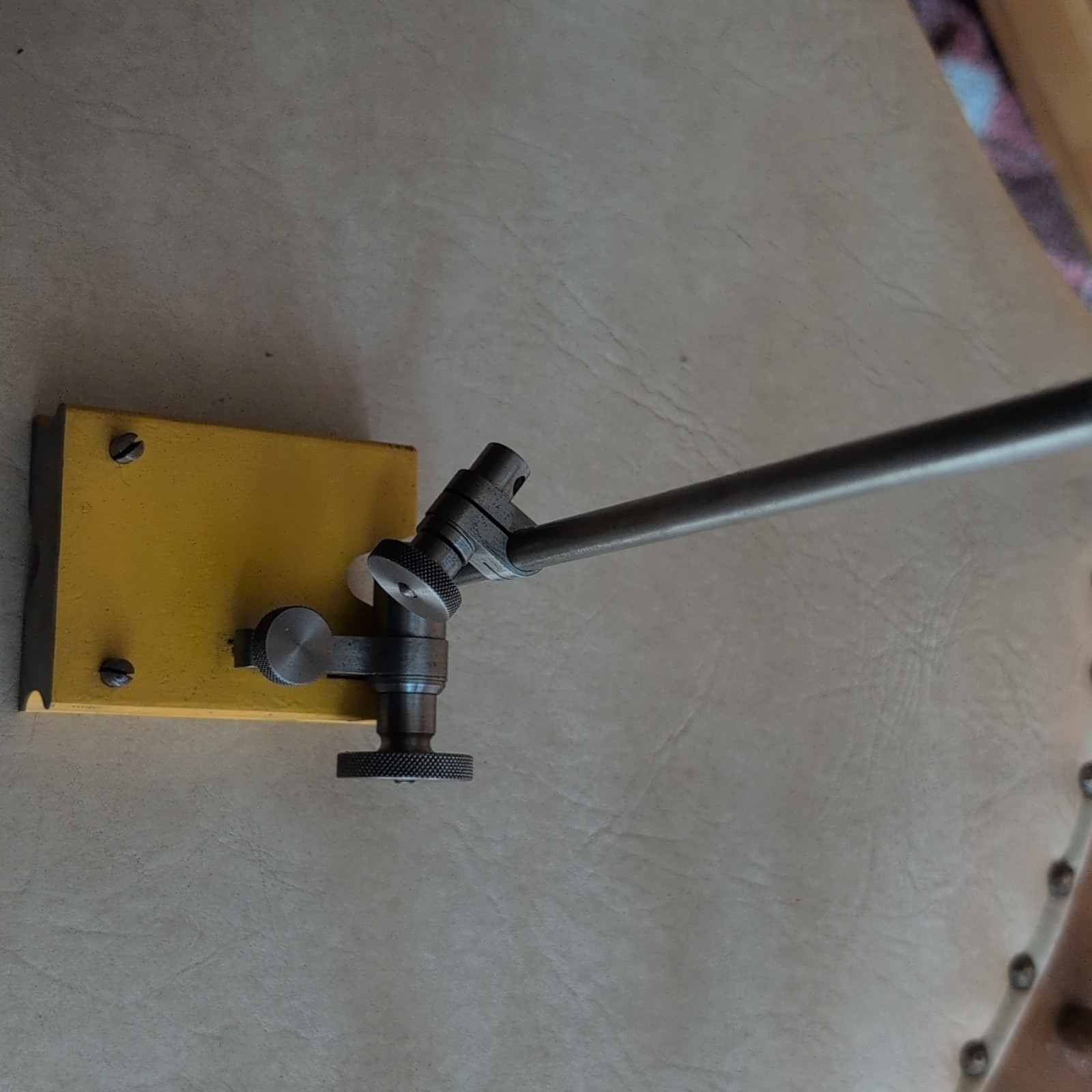 Magnetic Base Dial Indicator Hldr Stand w/Adjustable RodArm Yellow Brown&Sharpe