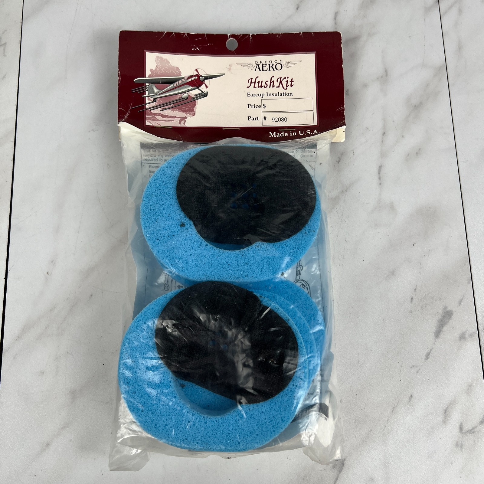 NEW Oregon Aero Hush Kit 92080 Passive Ear Cup Cushion Aviation Headset
