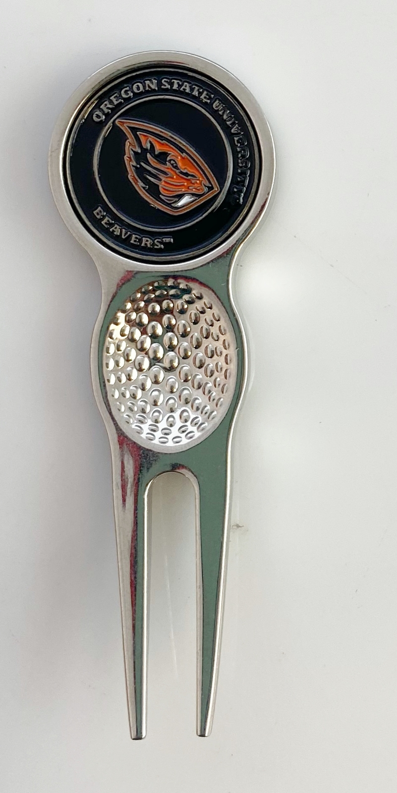 Collegiate NCAA Golf Divot Repair Tool Ballmark Silver OREGON STATE BEAVERS
