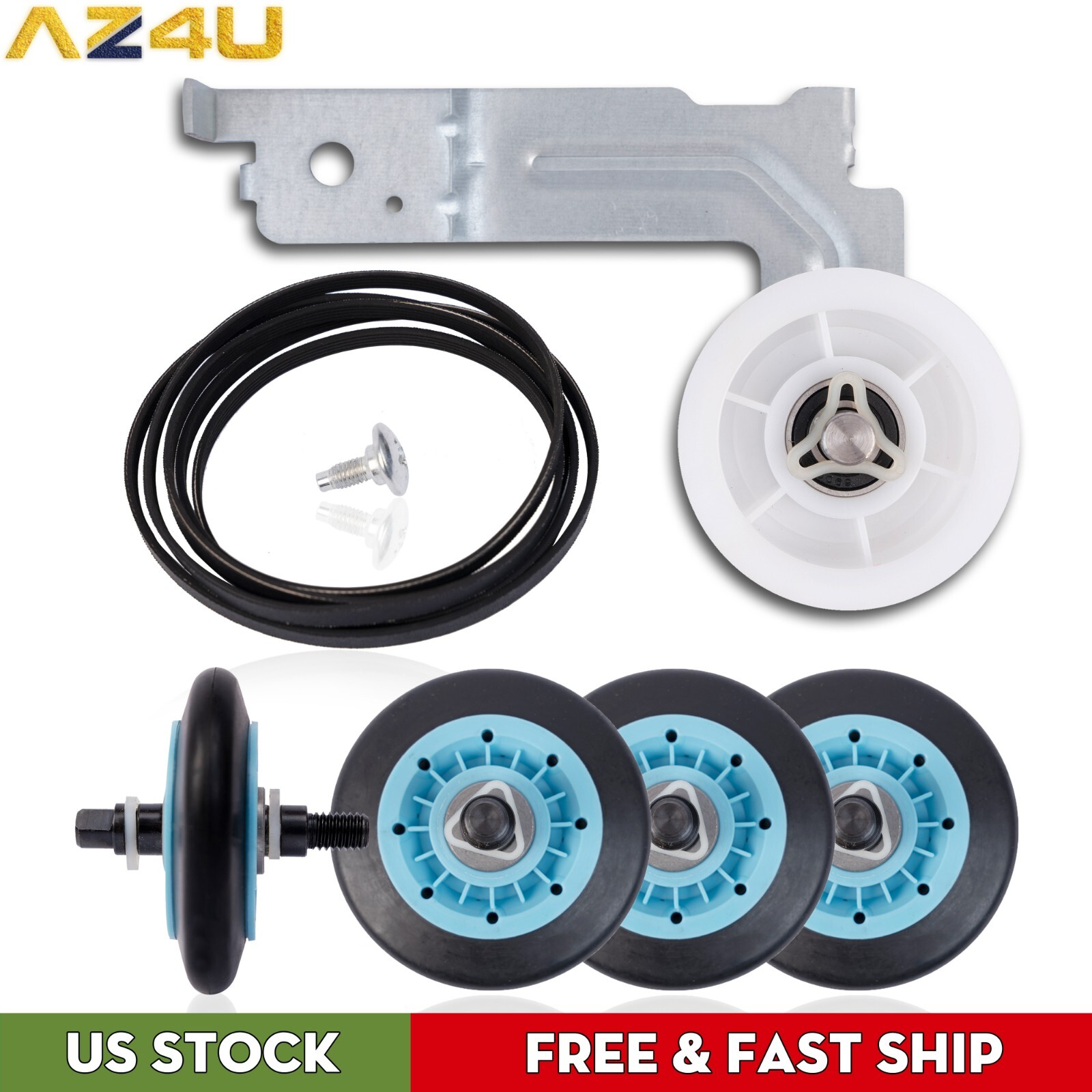 For Samsung Dryer Repair Kit DC97-16782A Roller 6602-001655 Belt DC93-00634A