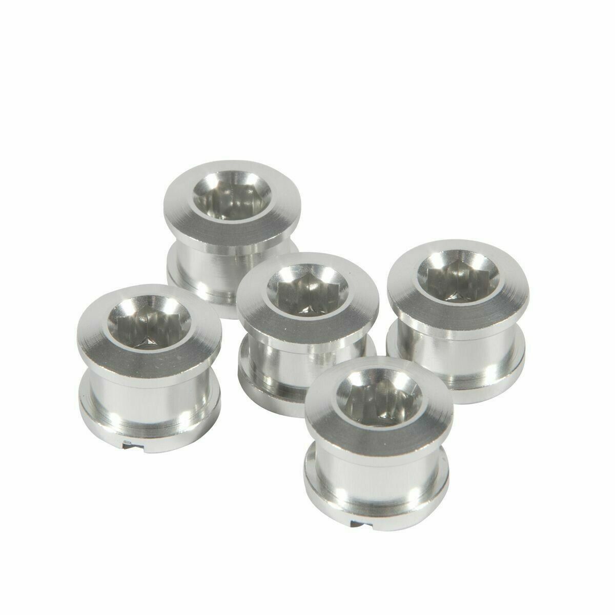 MOTOKING BMX PACK 5 ALLOY CHAINRING BOLTS 8.5X4MM Silver