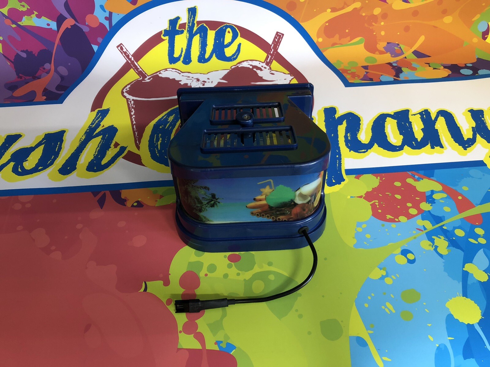 Slush Machine Top Lighted Lid Blue
