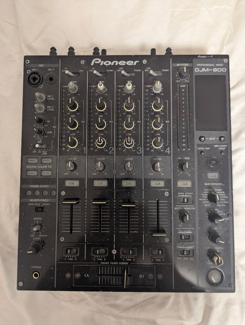 Pioneer DJM-800 4-Channel Professional DJ Mixer Vintage Tested Working Japan