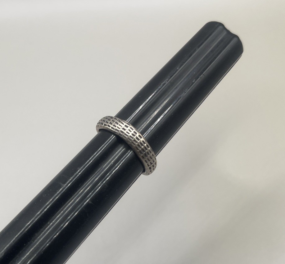 Vintage SIGNED 925 Solid Sterling Silver Modernist Design TOE RING