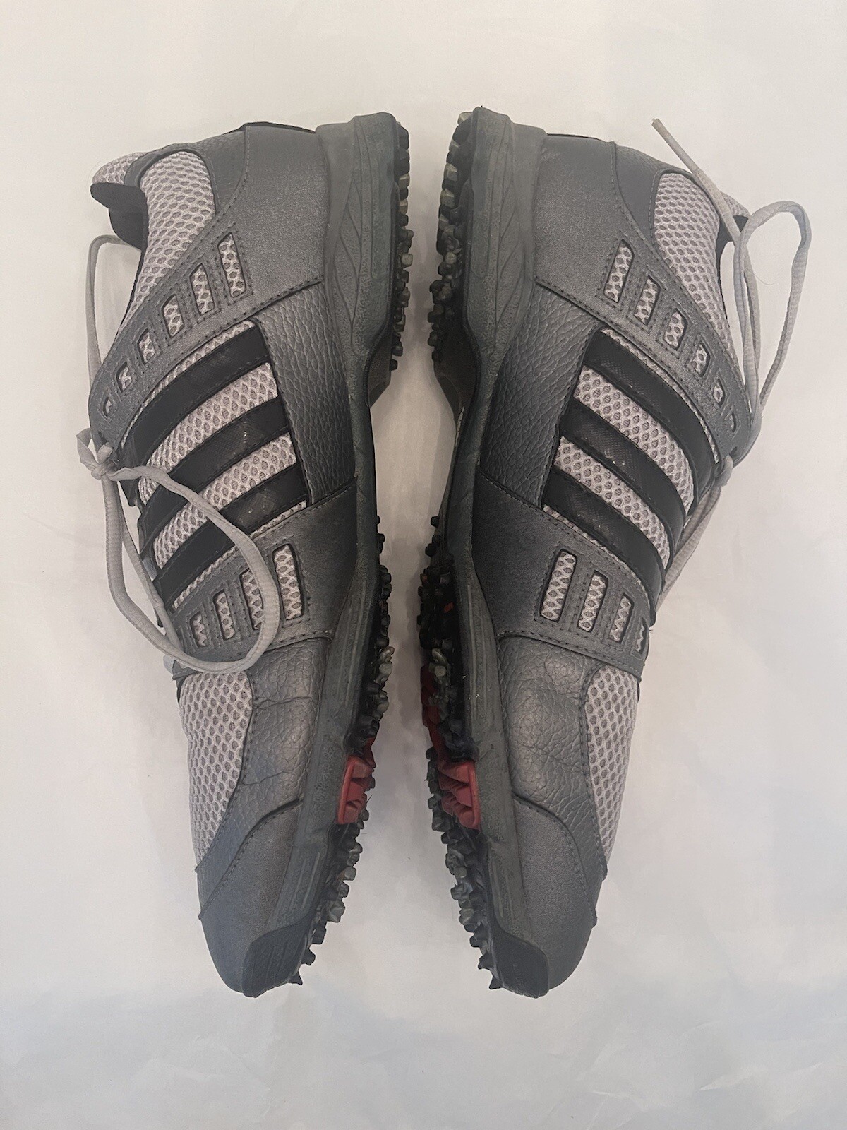 Adidas Golf 816214 Adiwear Traxion Mens 12 Gray Black Soft Shoes