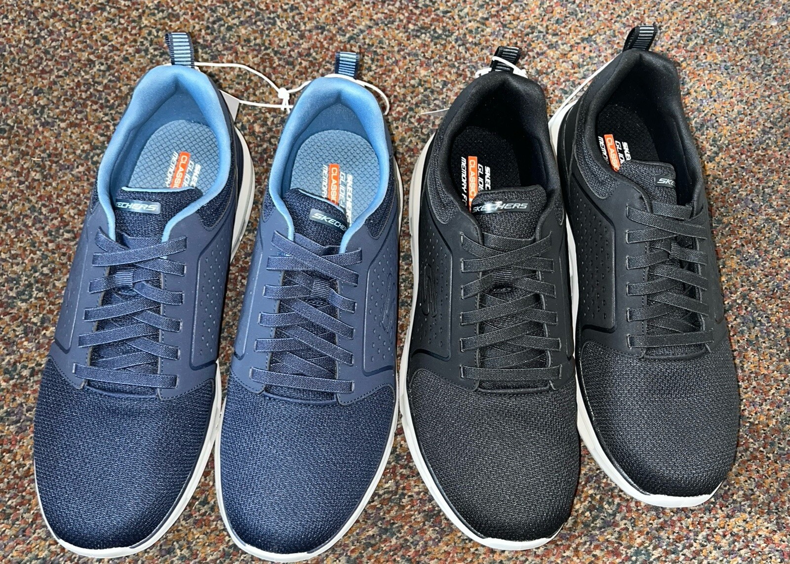 Skechers Men's Glide Lite Pacer Shoes - Navy 10.5,12 & BLACK 12,13 / 1754378