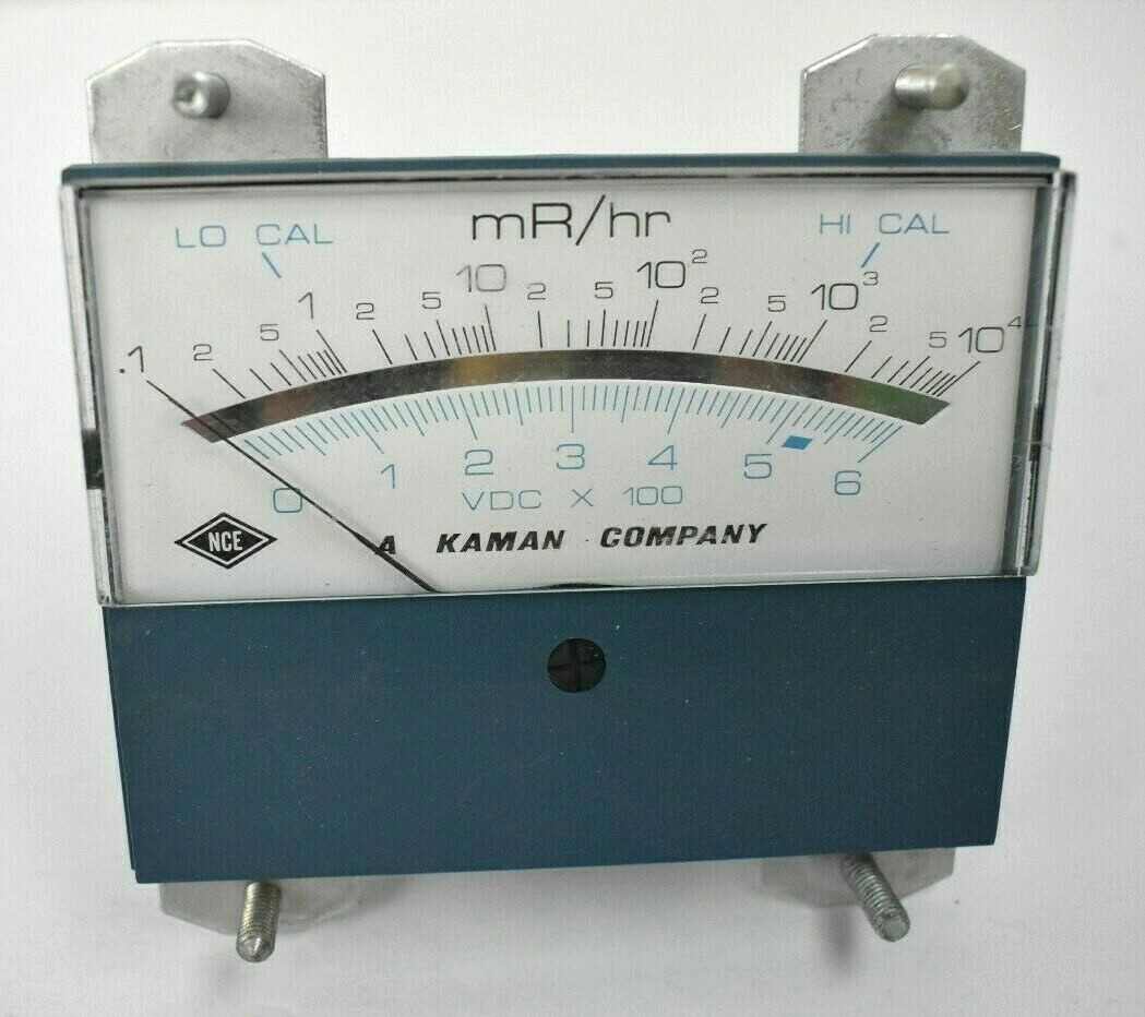 NCE KAMAN MODUTEC 0-6 VDC x 100 METER GAUGE -1 to 10x(4) mR/hr