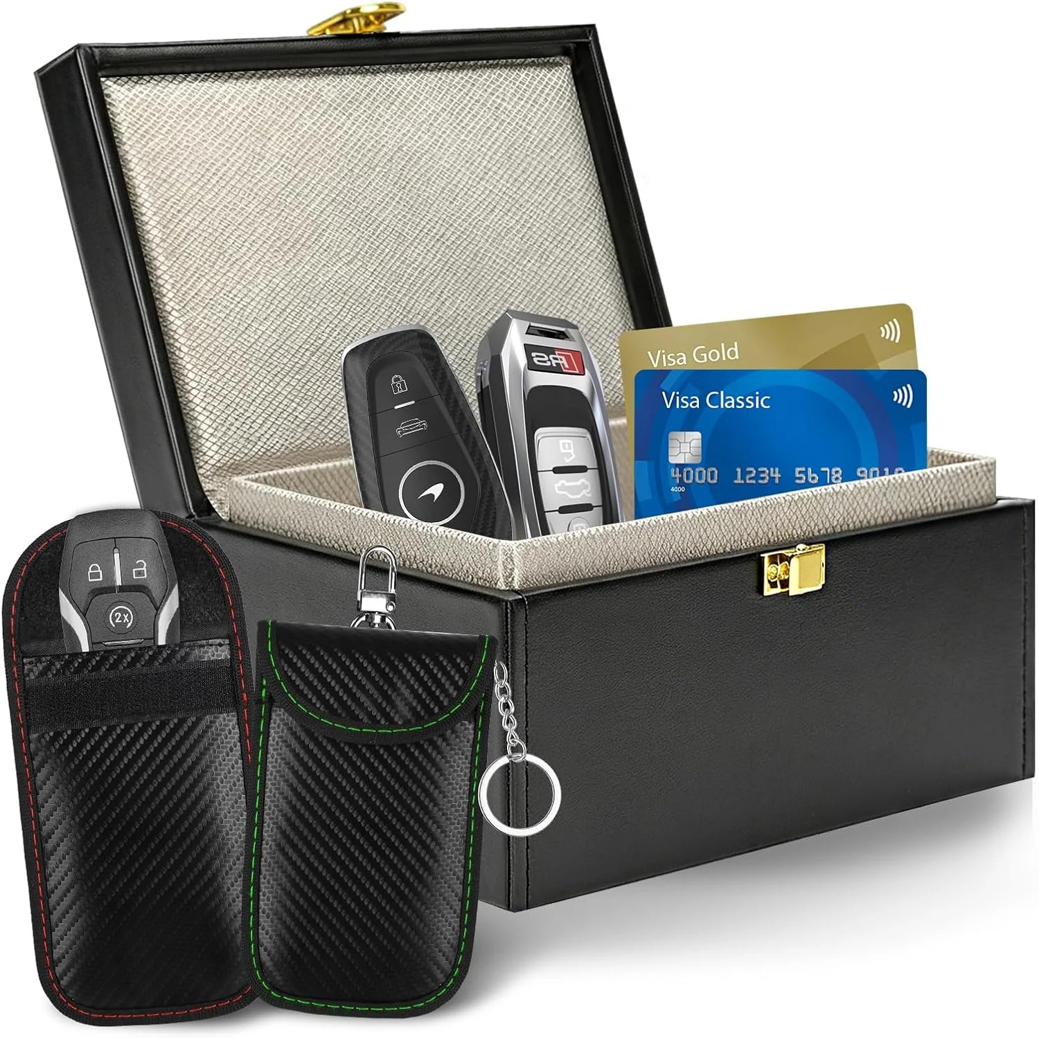 Faraday Box with 2 Faraday Bags for Car Keys, Signal Blocking | Faraday shieldin