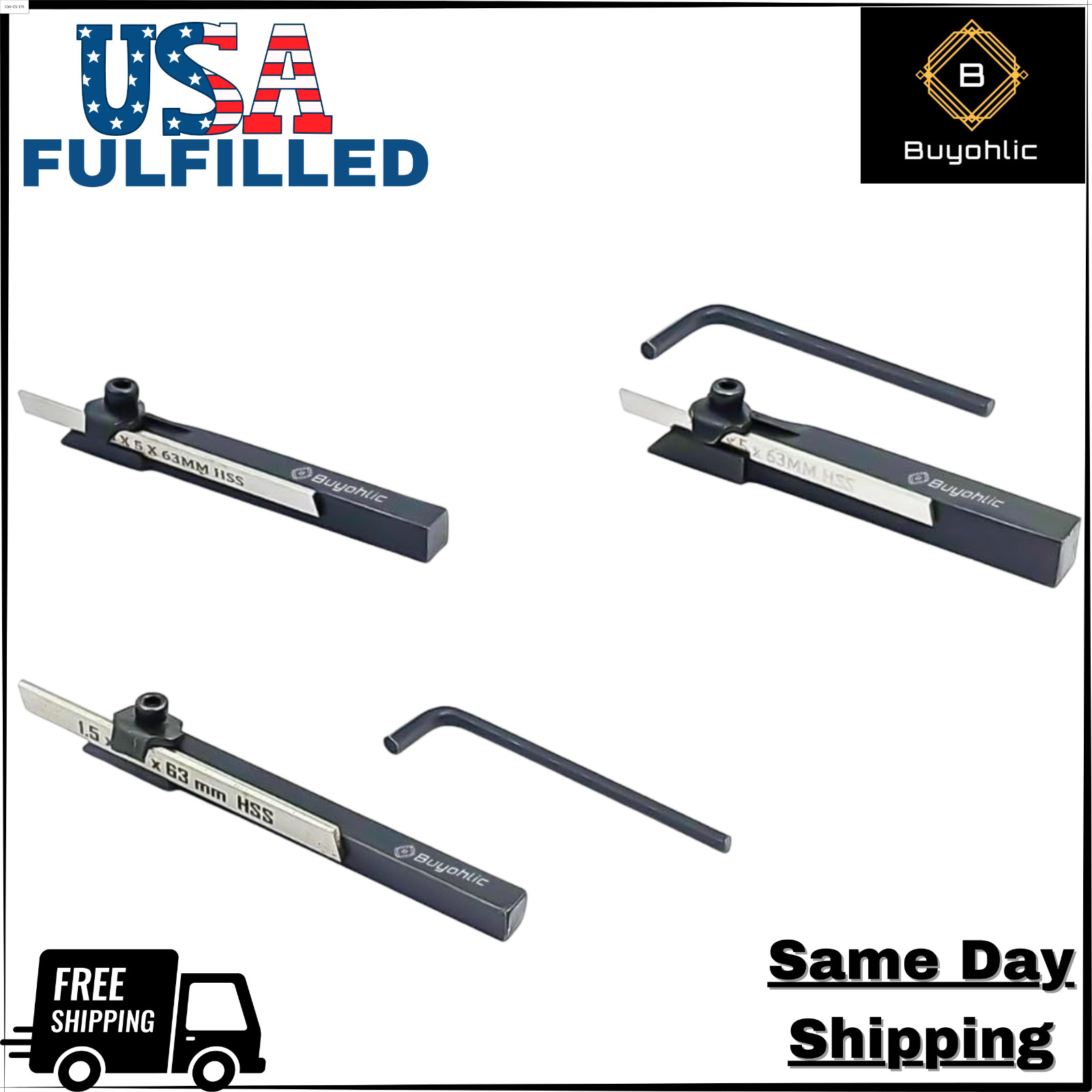 Mini Lathe Cut Off Parting Tool With HSS Parting Blade-USA FULFILLED
